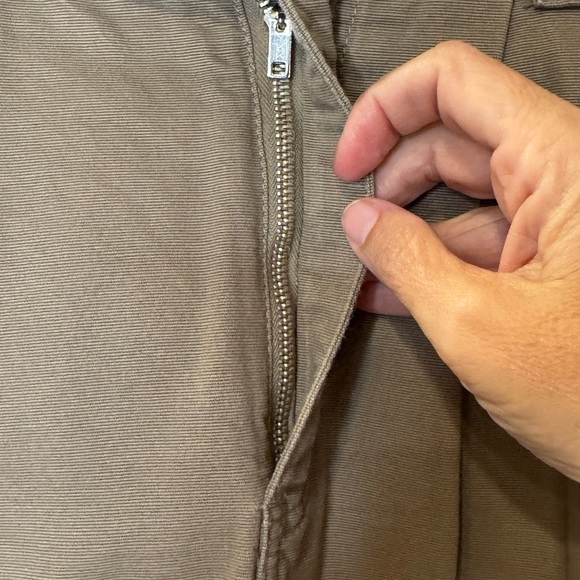 Vintage 90’s Esprit tan 100% Cotton skirt with cool buckle size 11/12 P1.2 - Picture 3 of 16